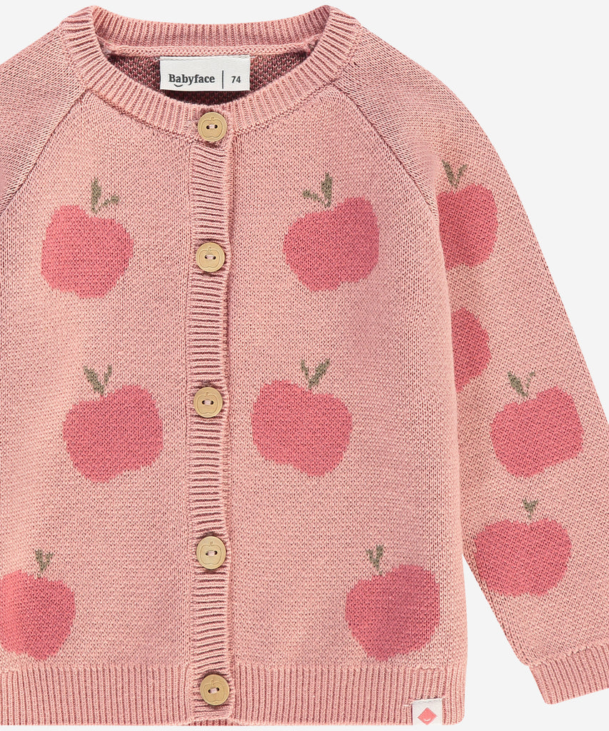 Details: &nbsp;This baby knit cardigan is designed with ribbed arm cuffs and waistband, as well as a round neckline and a button closure, for a comfortable and stylish look. Keep your little one warm and cozy without sacrificing style. The perfect addition to any baby's wardrobe.&nbsp;
Color: Powder&nbsp;
Composition:&nbsp; Winter'24 &nbsp;