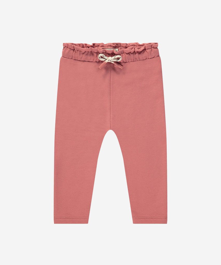 Details:&nbsp; Expertly designed for your little one, these Baby Soft Pants in Rouge provide a comfortable fit with their elastic waistband. Perfect for everyday wear, these baby jogg pants are a must-have for any parent. Stay stylish and comfortable with this essential piece for your baby's wardrobe.&nbsp;
Color: Light moss&nbsp;
Composition: Winter'24 &nbsp;