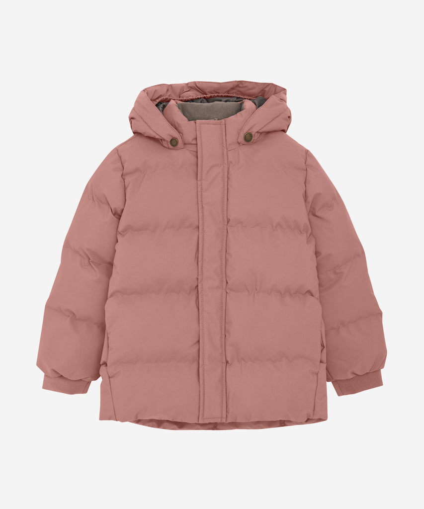 Details:&nbsp; The Quilted Winter Outdoor Jacket in Burlwood rose is the perfect companion for cold and snowy adventures. With its rose quilted design, hood, and zip closure, this jacket provides warmth and protection against the elements. The addition of pockets and reflectors ensures both practicality and visibility in wintry conditions. Dominate the outdoors in style and comfort with this expertly crafted jacket. Color: Burlwood rose&nbsp; Composition: Rec.Pongee 10.000mm/3.000g/m2 100% Polyester &nbsp;