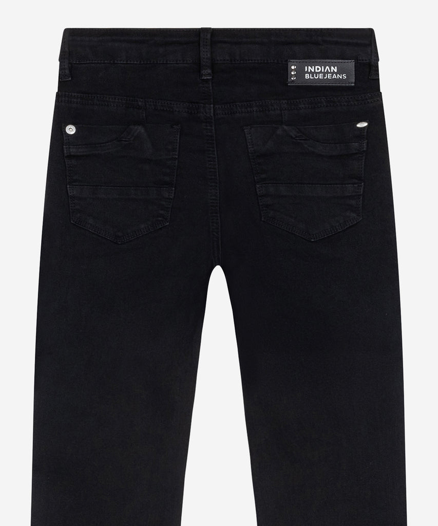 Details:&nbsp; Effortlessly stylish and comfortable, the Lola Flare Jeans in Black Denim are a versatile addition to your wardrobe. Crafted with a flare fit and featuring pockets and belt loops, these pants offer both style and convenience. Complete with a secure zip and button closure, they are perfect for any occasion.&nbsp; Color: Black denim&nbsp; Composition:&nbsp; 75% Cotton/ 23% Polyester/ 2% Elastane &nbsp;