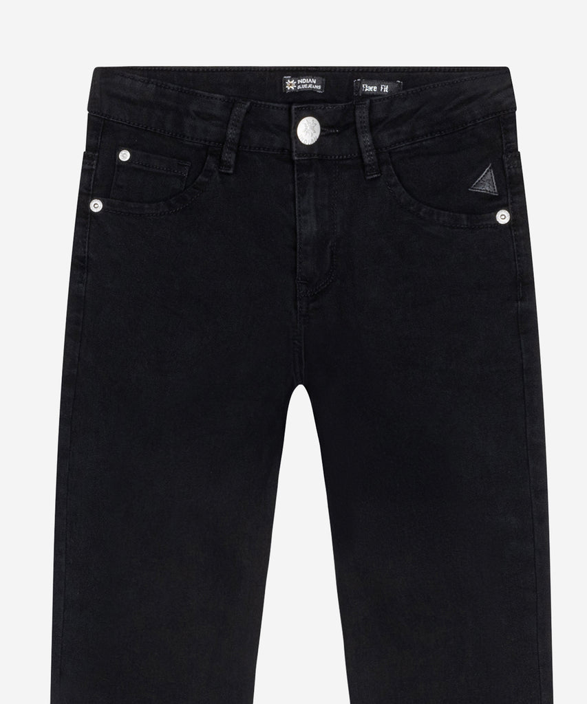 Details:&nbsp; Effortlessly stylish and comfortable, the Lola Flare Jeans in Black Denim are a versatile addition to your wardrobe. Crafted with a flare fit and featuring pockets and belt loops, these pants offer both style and convenience. Complete with a secure zip and button closure, they are perfect for any occasion.&nbsp; Color: Black denim&nbsp; Composition:&nbsp; 75% Cotton/ 23% Polyester/ 2% Elastane &nbsp;