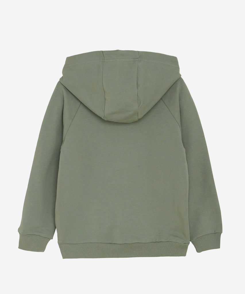 Details:&nbsp;Stay cozy and stylish with our Hoodie Monster in sea spray green. This hooded sweater features ribbed arm cuffs and waistband for a perfect fit. The bold monster design on the front adds a playful touch to any outfit. Unleash your inner monster in comfort.&nbsp;
Color: Sea spray green&nbsp;
Composition:&nbsp; Organic Sweat Brushed 95% Cotton/ 5% Elastane &nbsp;