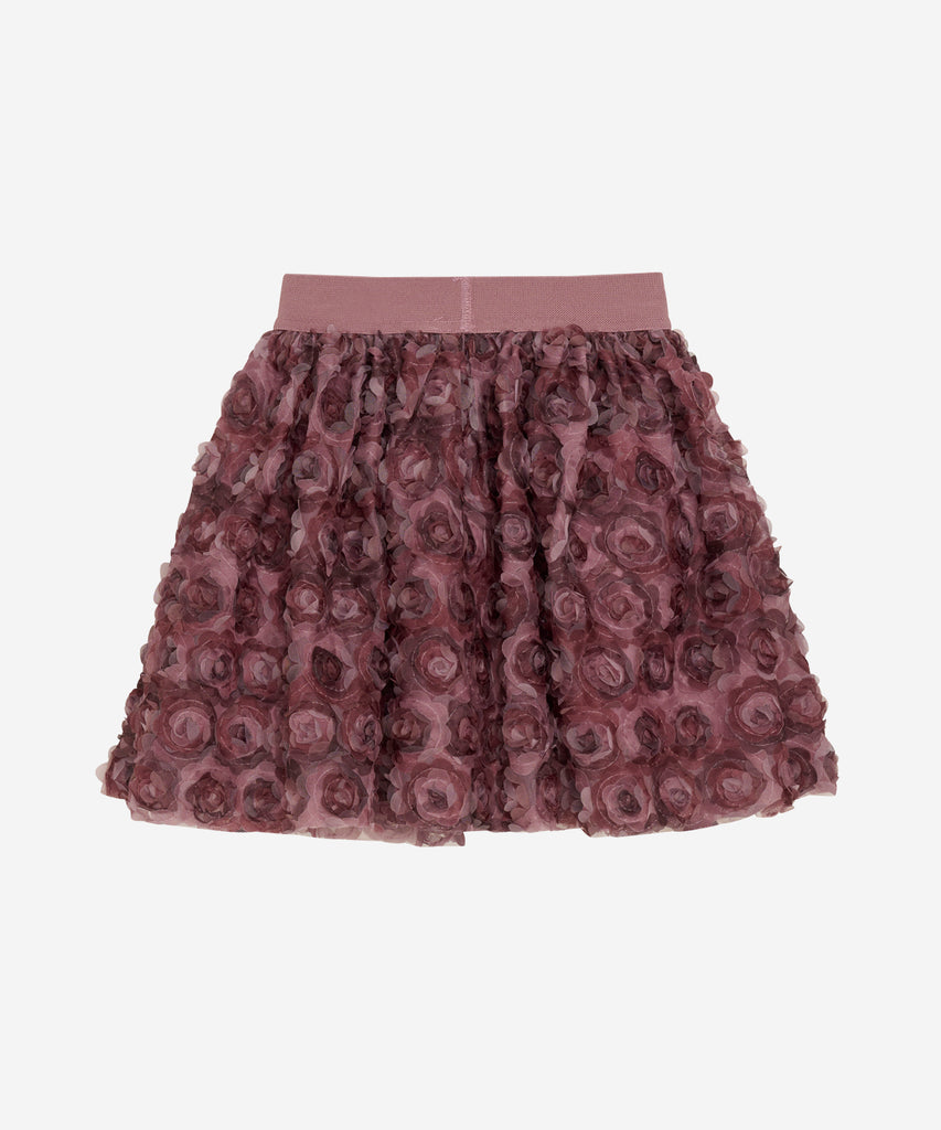 Details: &nbsp;This tulle skirt features elegant mesh flowers in a deco rose color and an elastic waistband for a comfortable fit. Add a touch of romance and femininity to any outfit with this beautiful skirt. Perfect for special occasions or everyday wear. &nbsp;
Color: Deco rose&nbsp;
Composition:&nbsp;100% Polyester&nbsp;