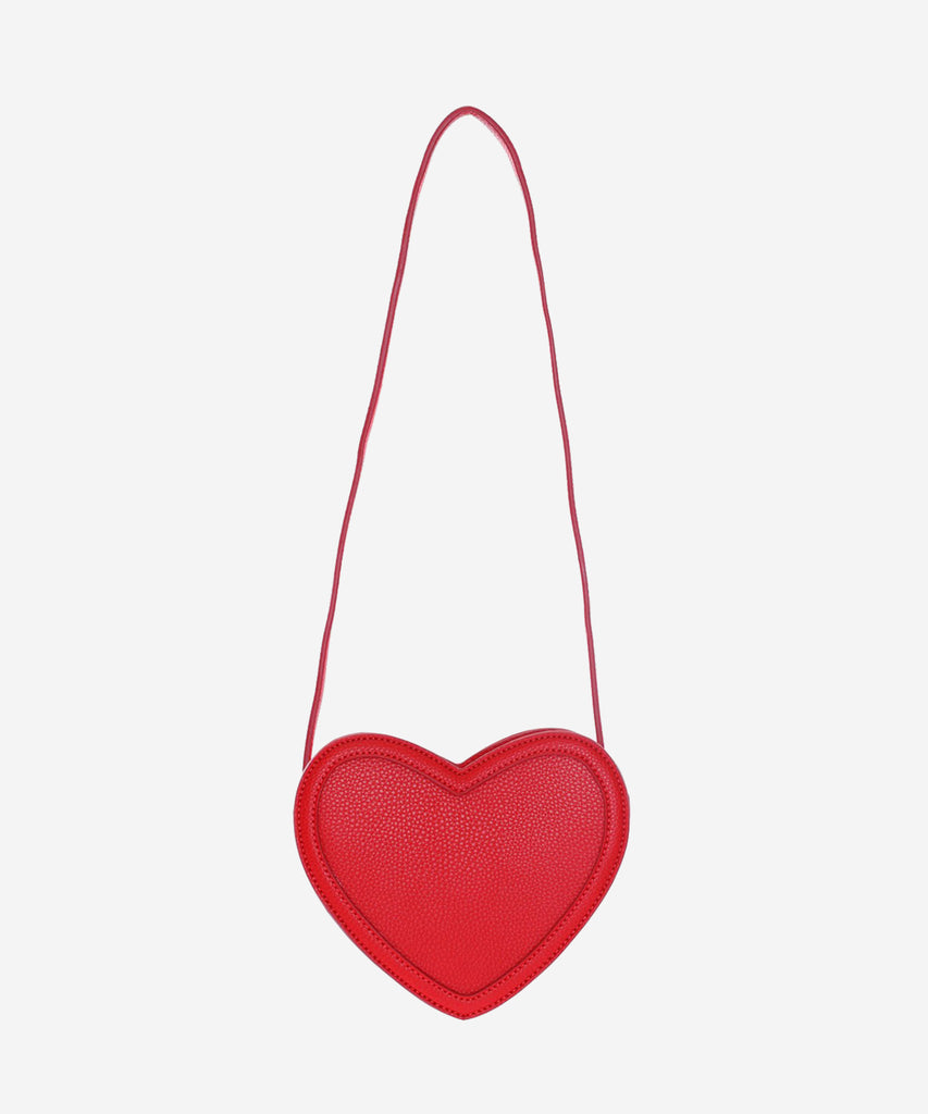 Details: &nbsp;This bag is shaped like a Heart and has a red colour on both sides.&nbsp;
Color: Red&nbsp;
Composition:&nbsp; 100% Polyurethane&nbsp;