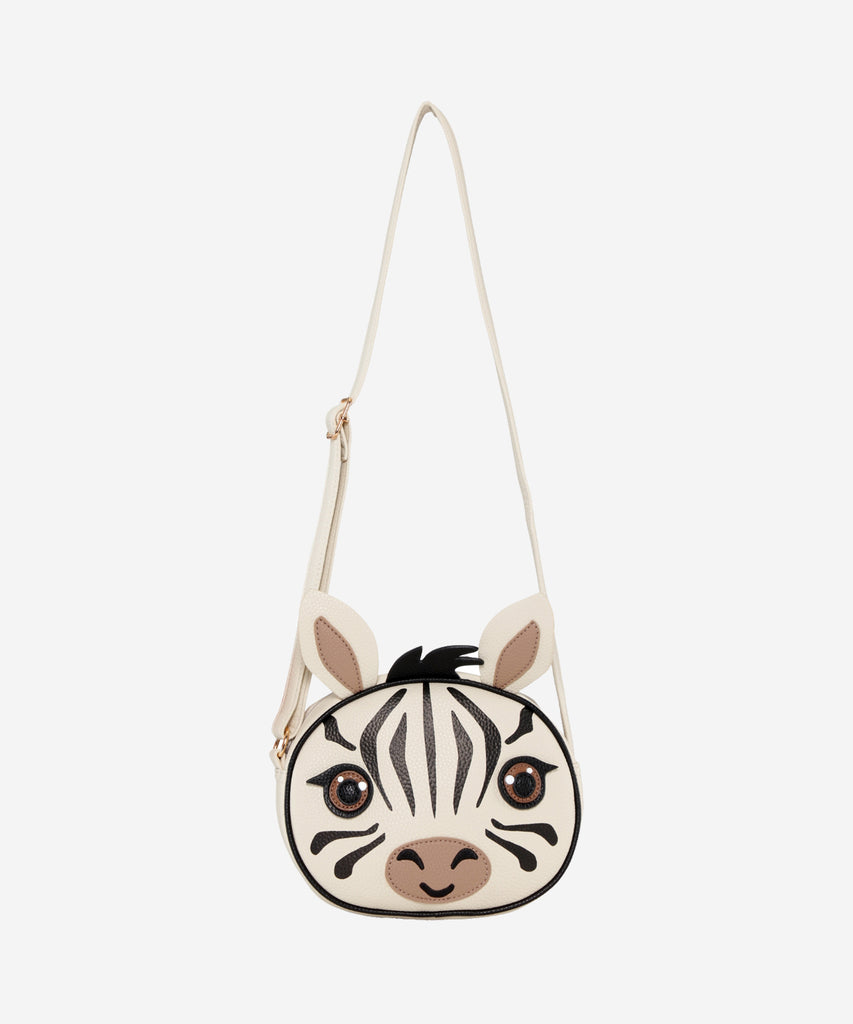 Details:&nbsp; Our Zebra Cross Body bag is the perfect companion for any adventure! This bag features an adorable Zebra design and zip closure to make sure your items are safe and secure. With this stylish bag, you're sure to be a hit no matter where your day takes you!&nbsp; Color: Sea shell&nbsp; Composition:&nbsp; 100% Polyurethane&nbsp;