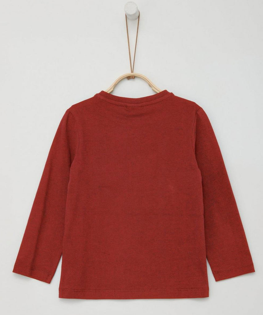 Details: &nbsp;Upgrade your wardrobe with our LS T-Shirt Friendsaurs Sequin Bourgundy. This long sleeve t-shirt features a round neckline and a sequined friendsaurs design on the front. Stand out in style with this bold, burgundy red shirt.&nbsp;
Color: Red bourgundy&nbsp;
Composition: 100%CO&nbsp;