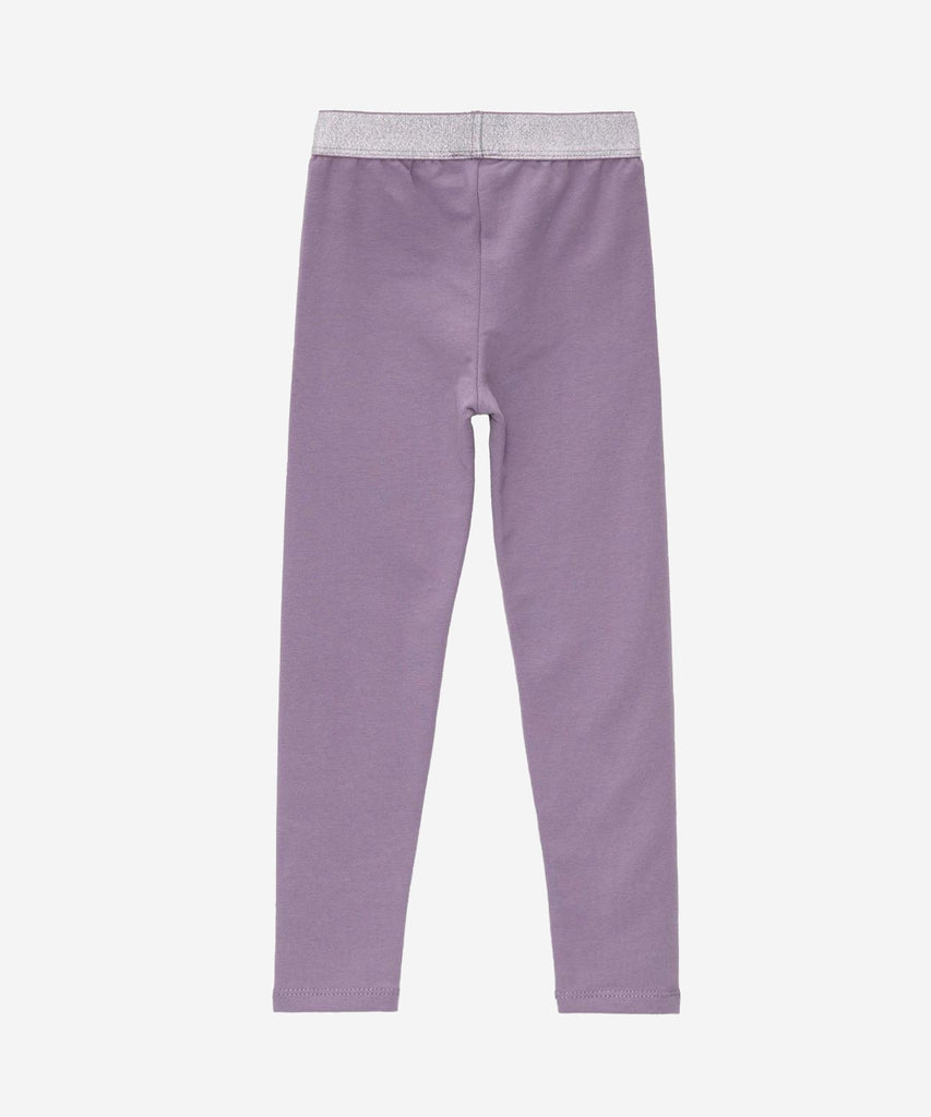 Details: &nbsp;Upgrade your little girl's wardrobe with our Sweat Leggings in lovely lilac. Our leggings feature a shimmering elastic waistband that adds a touch of sparkle to any outfit. Made for both style and comfort, these leggings are perfect for any occasion.&nbsp;
Color: Lilac&nbsp;
Composition:&nbsp; 095%CO 005%EL &nbsp;&nbsp;