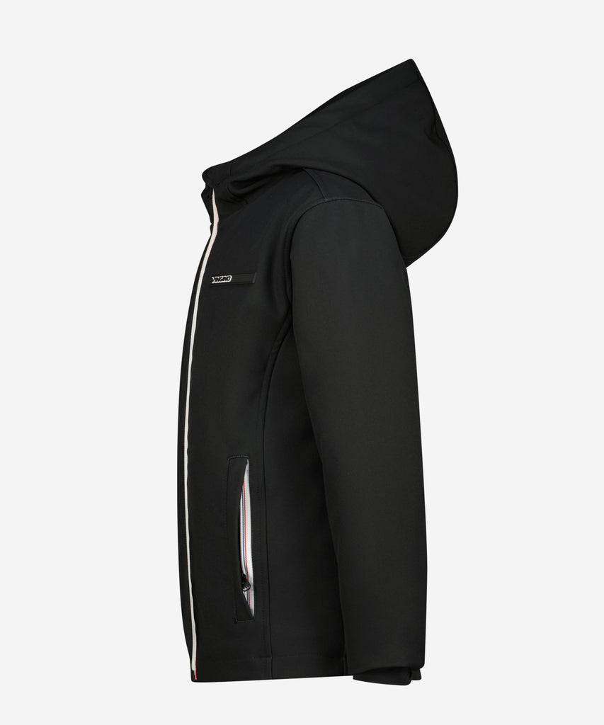 Details: &nbsp; Stay warm and stylish this winter with the Tensoni Winter Outdoor Jacket in deep black. This hooded jacket features a contrasting zip closure for added functionality and a sleek aesthetic. Don't let the cold weather stop you from exploring the great outdoors with this must-have piece.&nbsp; Color: Deep black&nbsp; Composition:&nbsp; 100% Polyester &nbsp;