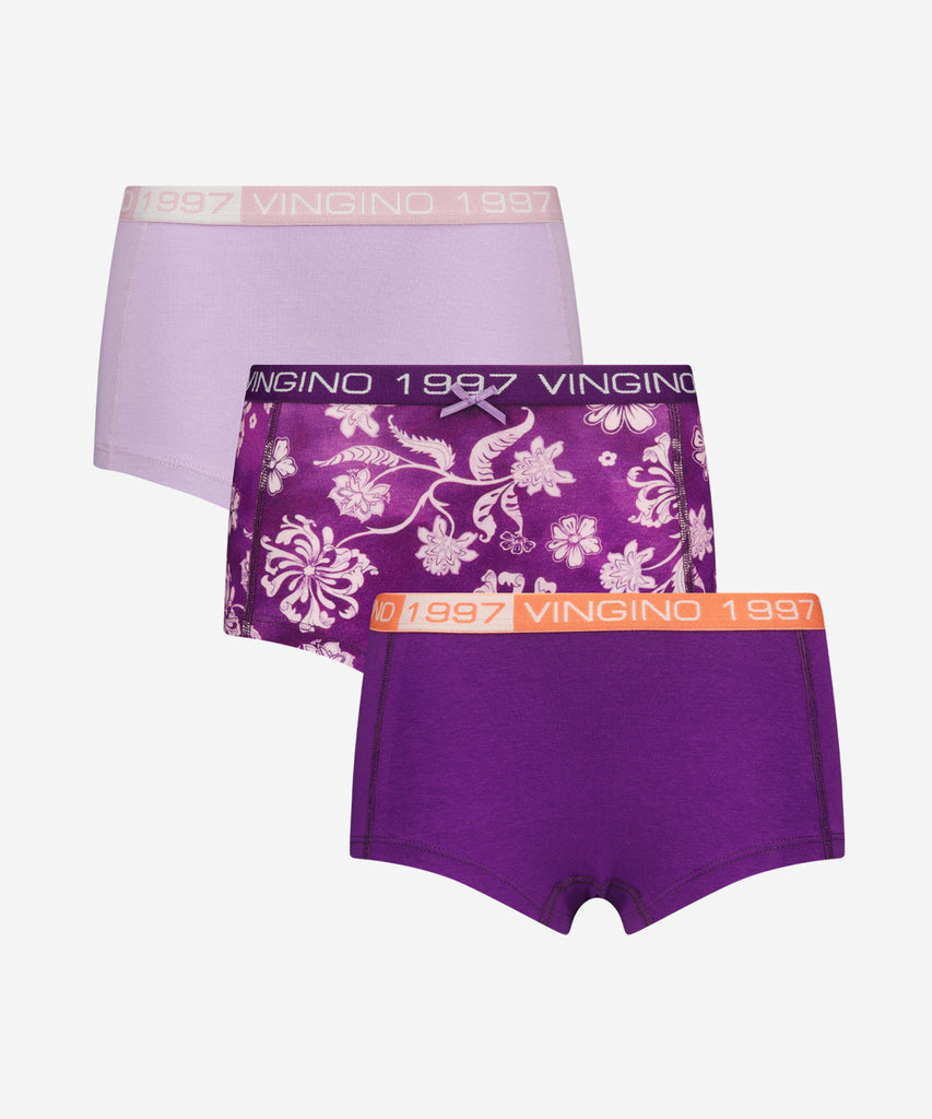 Details: Upgrade your underwear game with this 3-pack of hipster briefs featuring a vibrant ultra purple flower color. Made for comfort and style, these briefs are perfect for everyday wear. Get a pack today and enjoy the ultimate combination of fashion and function.&nbsp;
Color: Ultra purple&nbsp;
Composition:&nbsp; 95% Cotton / 5% Elastane &nbsp;