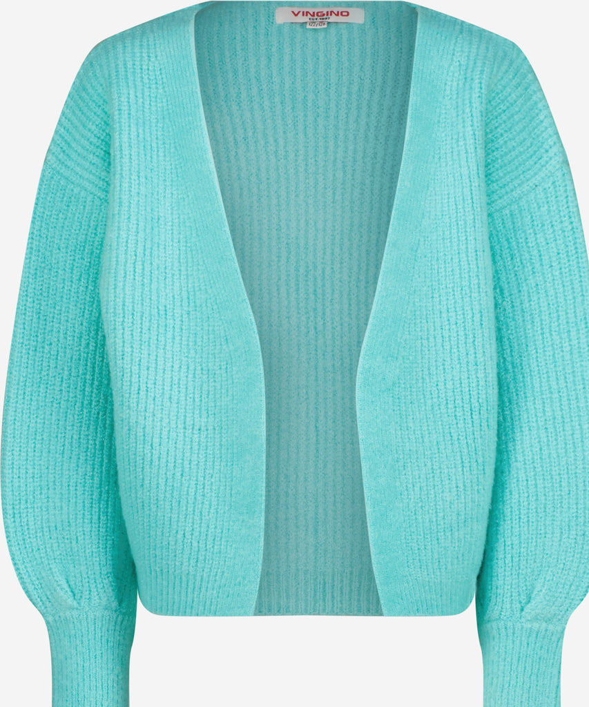 Details:&nbsp;Introducing the Mandie Soft Chunky Knit Rib Cardigan in Artic Blue. Made from a luxurious blend of materials, this cardigan boasts a soft and chunky knit with a ribbed texture, providing both comfort and style. It offers a classic and versatile addition to your wardrobe.&nbsp;
&nbsp;Color: Artic blue&nbsp;
Composition: 100% Acryl &nbsp;