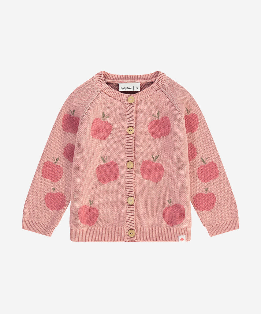 Details: &nbsp;This baby knit cardigan is designed with ribbed arm cuffs and waistband, as well as a round neckline and a button closure, for a comfortable and stylish look. Keep your little one warm and cozy without sacrificing style. The perfect addition to any baby's wardrobe.&nbsp;
Color: Powder&nbsp;
Composition:&nbsp; Winter'24 &nbsp;