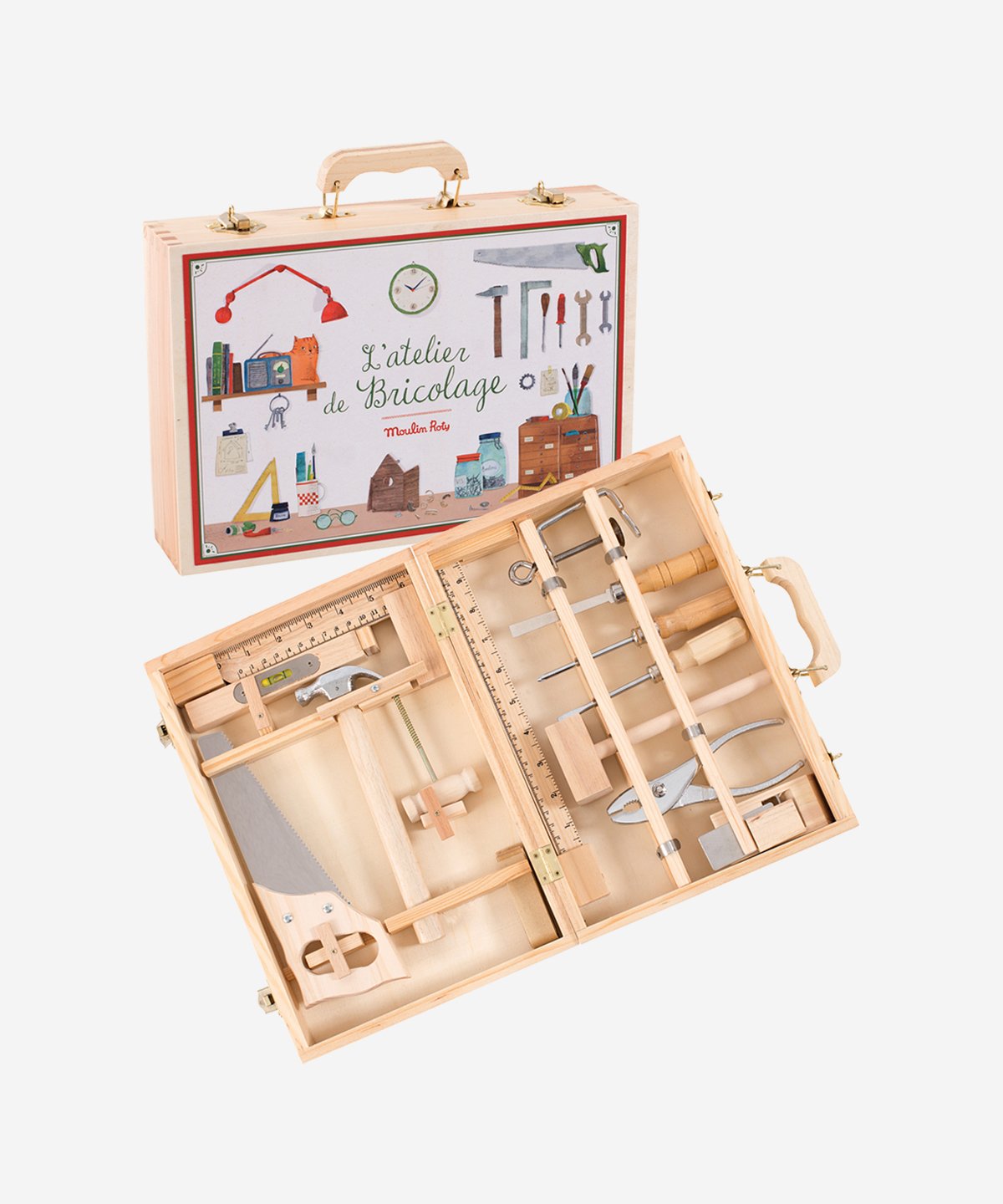 Grande valise bricolage (14 outils) Jouets d'hier Moulin Roty > Boutique  OFFICIELLE